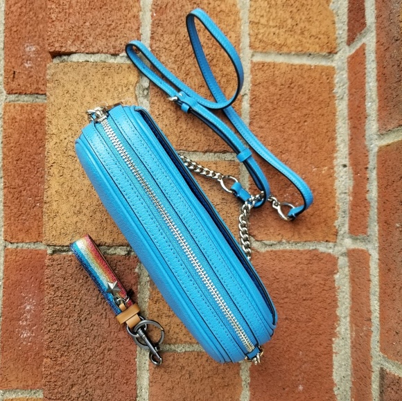 Coach Rainbow Web Bag Charm + Isla Chain Crossbody - Picture 6 of 8